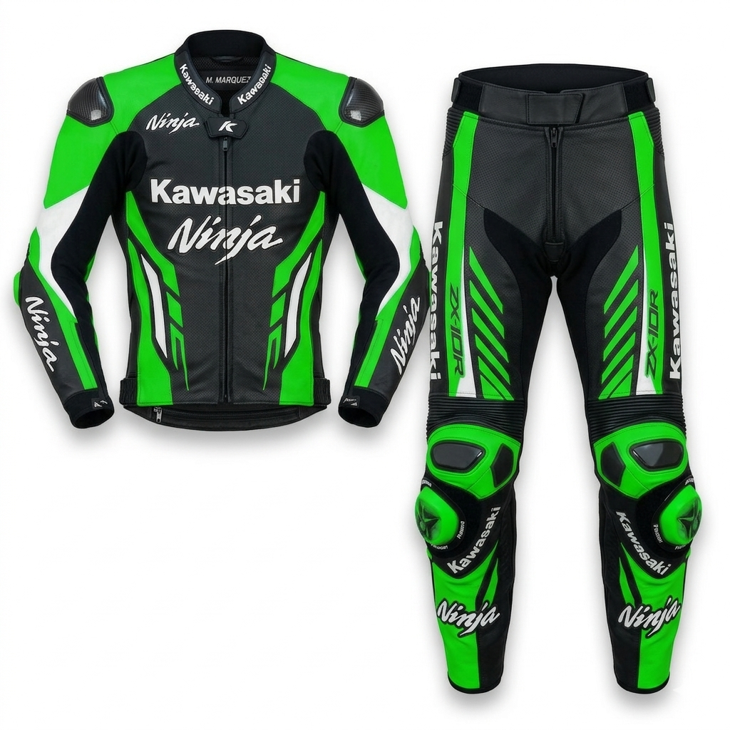 Premium Cowhide Leather Motorbike Racing Suit – CE Approved