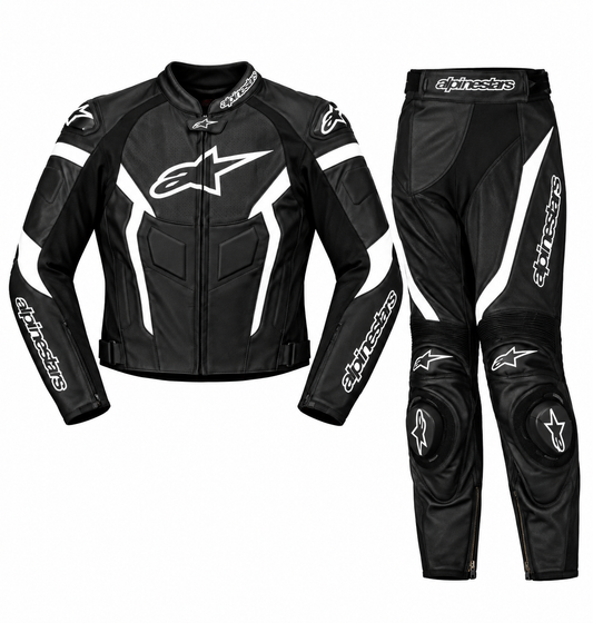1.3mm Genuine Leather Motorbike Racing Suit – Protective Gear