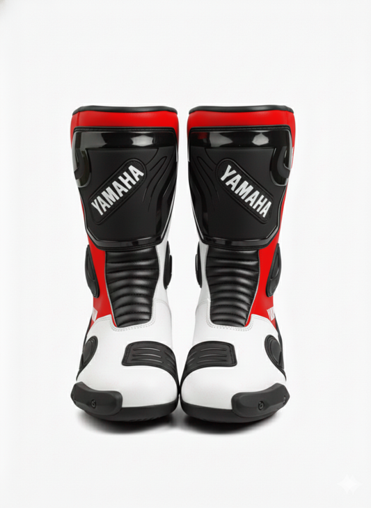 Men’s Motorcycle Leather Racing Boots – Protective Shoes