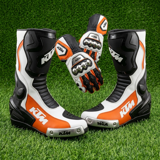 Premium Motorbike Boots & Gloves – Protective Riding Set