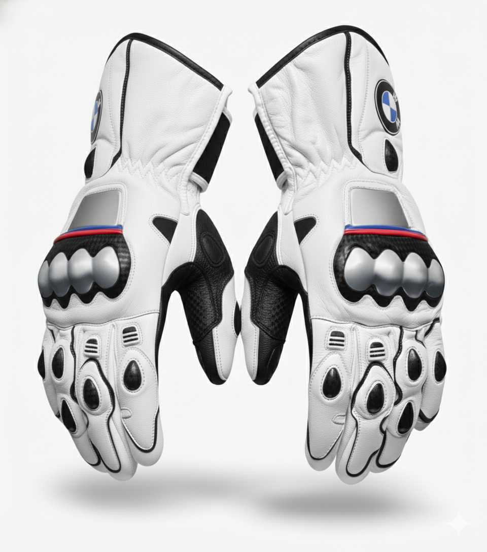 Premium Leather Motorcycle Racing Gloves