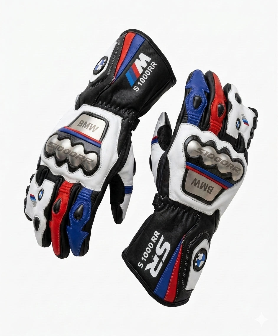 Professional Leather Motorcycle Racing Gloves