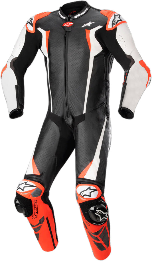 Motorbike Leather Racing Suit – Black Orange Racing Motorcycle Suit