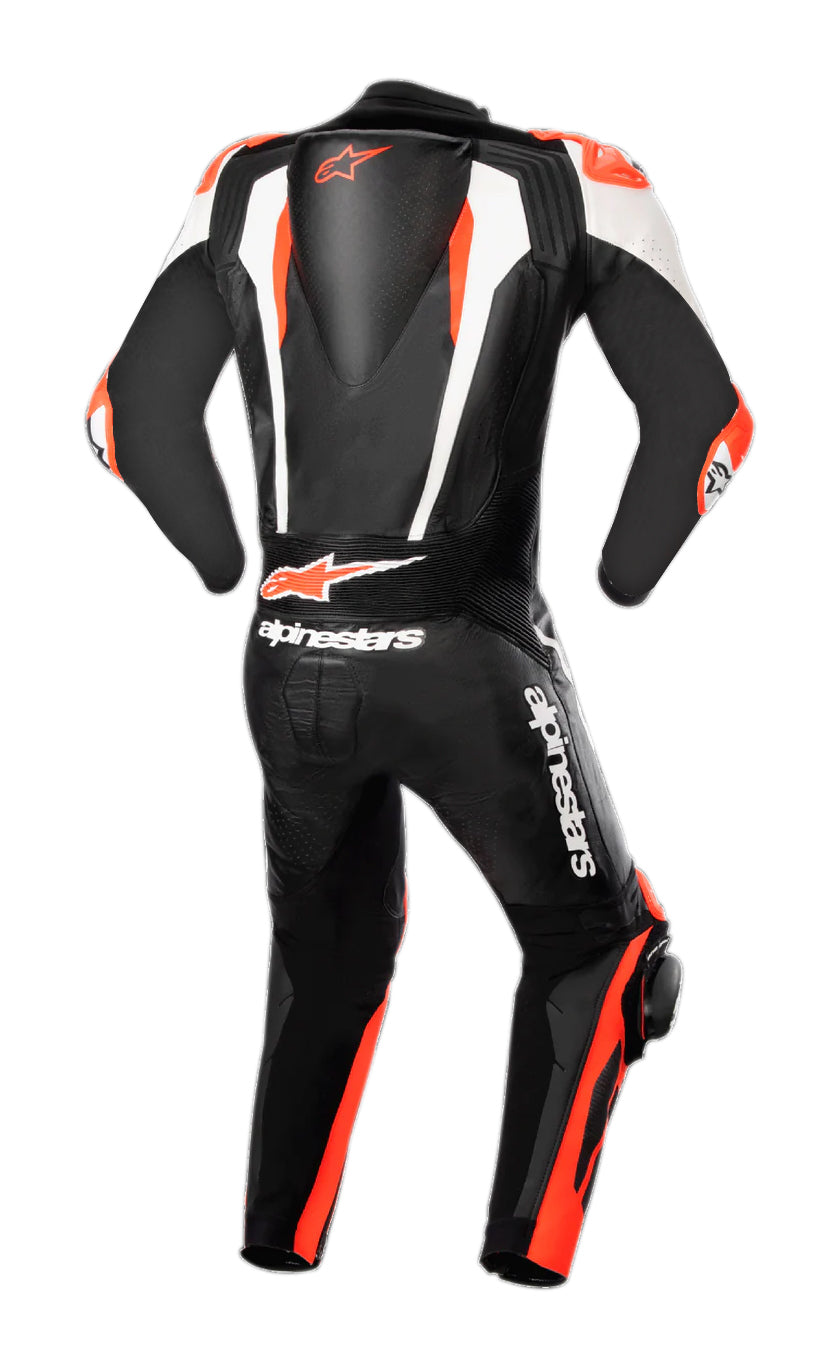 Motorbike Leather Racing Suit – Black Orange Racing Motorcycle Suit