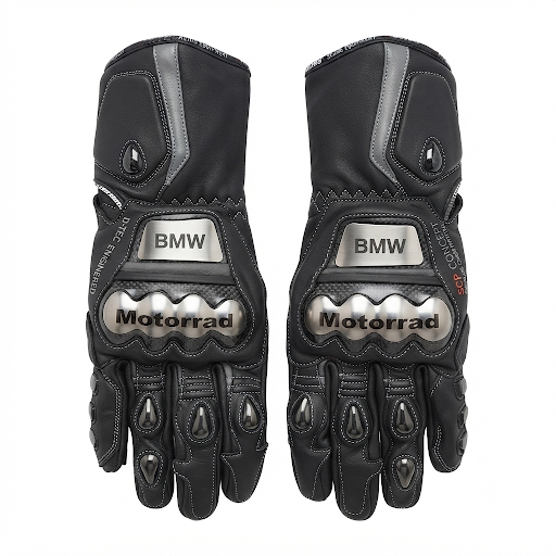 Full Leather Motorcycle Racing Gloves – Protective Riding Gear