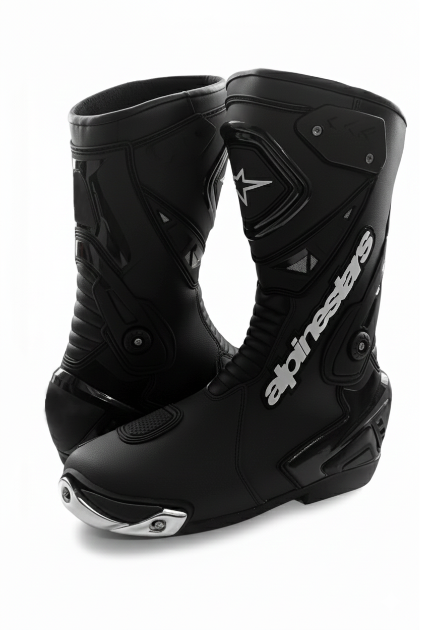 Premium Motorcycle Racing Boots – Leather Riding Shoes