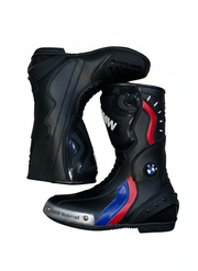 Full Leather Motorbike Racing Boots – Sport Riding Footwear