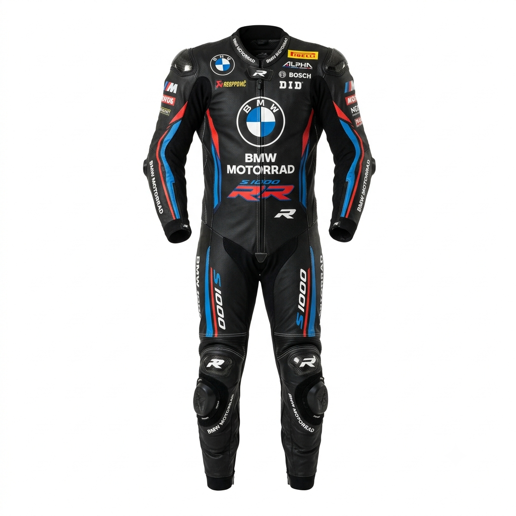 Leather Motorcycle Racing Suit Black – Sport Bike Track Riding Suit