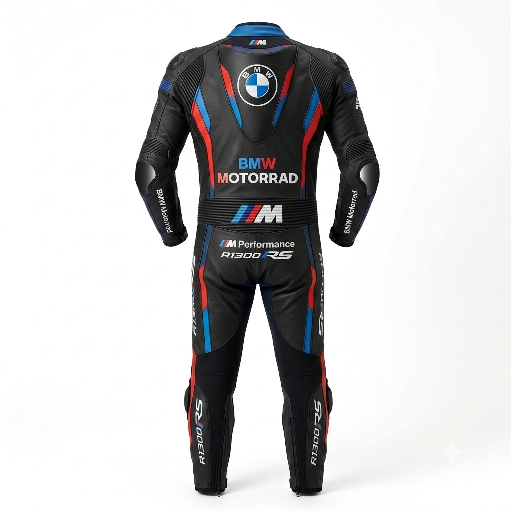 Premium Leather Protective Motorcycle Black Suit – Sport Bike Track Riding Suit