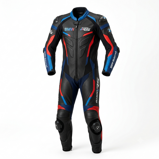 Premium Leather Protective Motorcycle Black Suit – Sport Bike Track Riding Suit