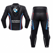 Premium Leather Protective Motorcycle Black Blue Red Suit