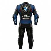 Motorbike Leather Racing Suit Black Blue Red Track Riding Suit