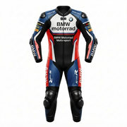 Motorbike Leather Racing Suit Black Blue Red Track Riding Suit