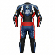 Motorbike Leather Racing Suit Black Blue Red Track Riding Suit