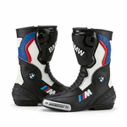 Full Leather Motorbike Racing Boots – Sport Riding Footwear
