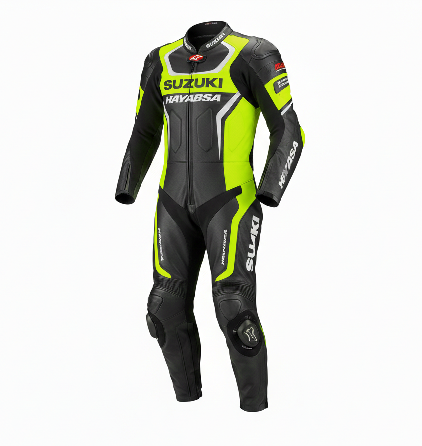 1.3mm Genuine Leather Motorbike Racing Suit – Protective Gear