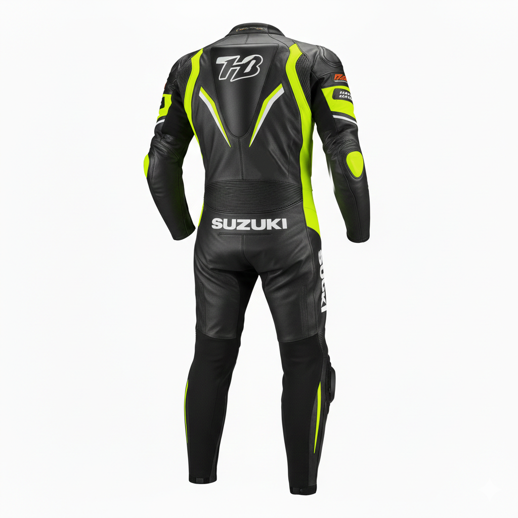 1.3mm Genuine Leather Motorbike Racing Suit – Protective Gear