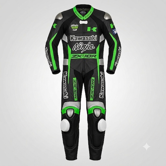 Full Body Cowhide Leather Racing Suit – Motorcycle Track Suit