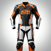 Full Body Cowhide Leather Racing Suit – Motorcycle Track Suit