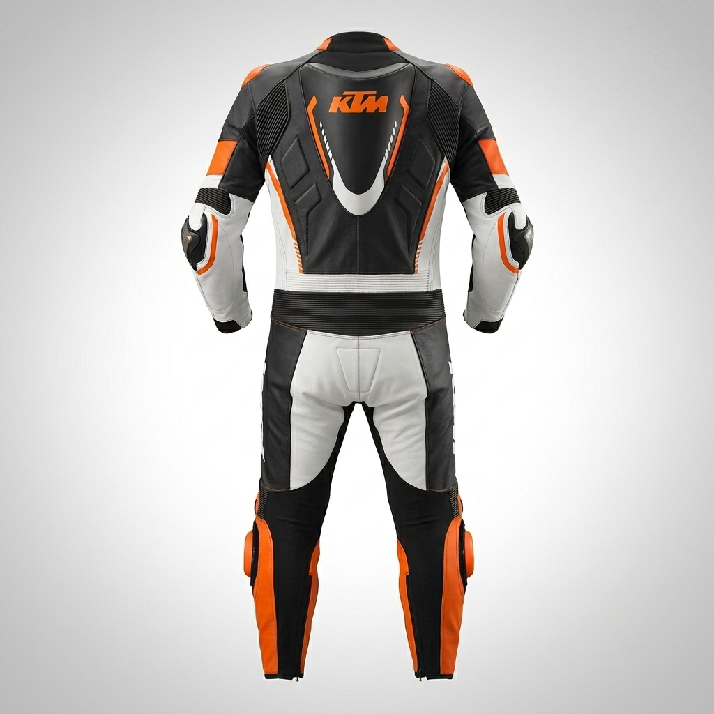 Full Body Cowhide Leather Racing Suit – Motorcycle Track Suit