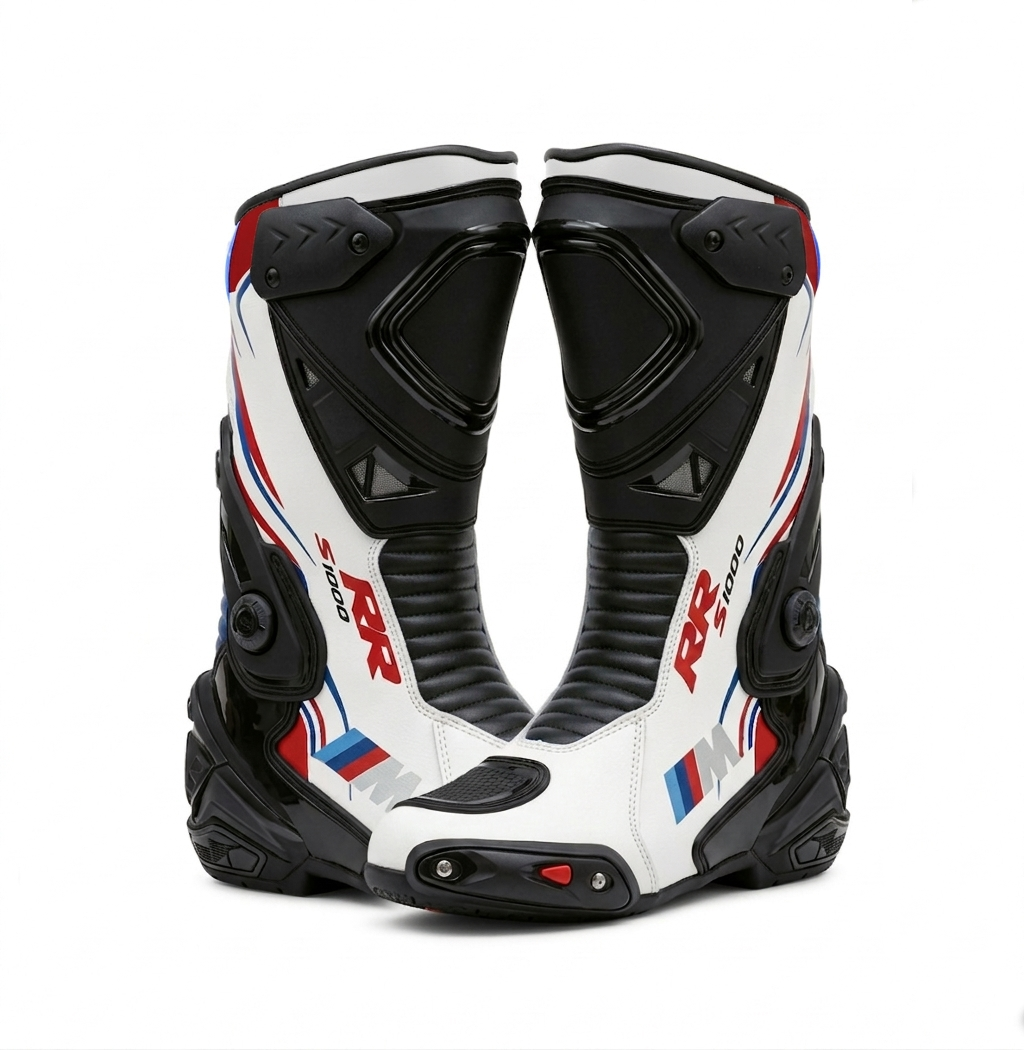 Premium Motorcycle Riding Boots – Leather Racing Design