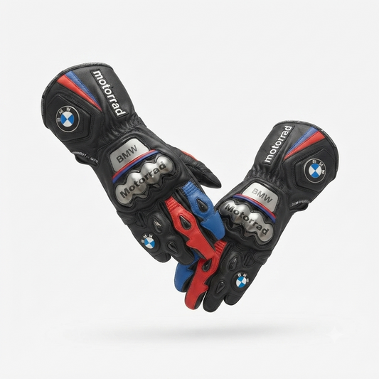 Motorcycle Leather Racing Gloves – Protective Riding Gloves