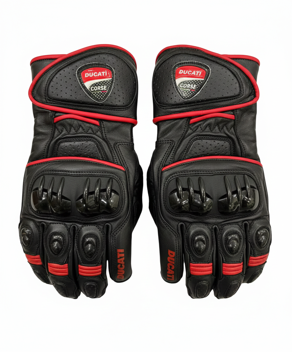Premium Leather Motorcycle Racing Gloves