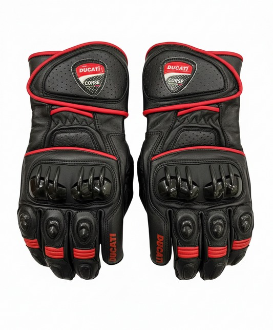 Premium Leather Motorcycle Racing Gloves