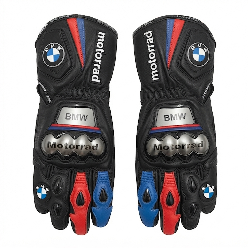 Motorcycle Leather Racing Gloves – Protective Riding Gloves