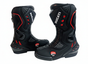 Motorbike Leather Racing Shoes – Protective Riding Boots