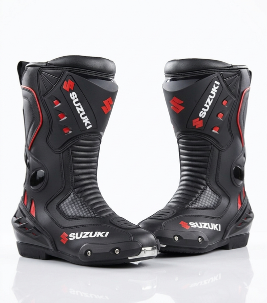Premium Motorcycle Racing Boots – Leather Riding Shoes