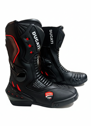 Motorbike Leather Racing Shoes – Protective Riding Boots