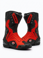 Men’s Leather Motorcycle Riding Shoes – Sport Racing