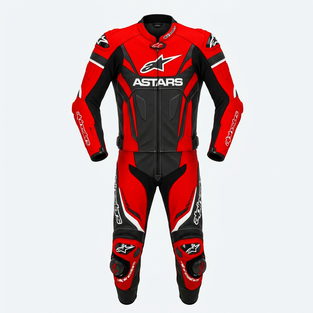 Full Body Cowhide Leather Racing Suit – Motorcycle Track Suit