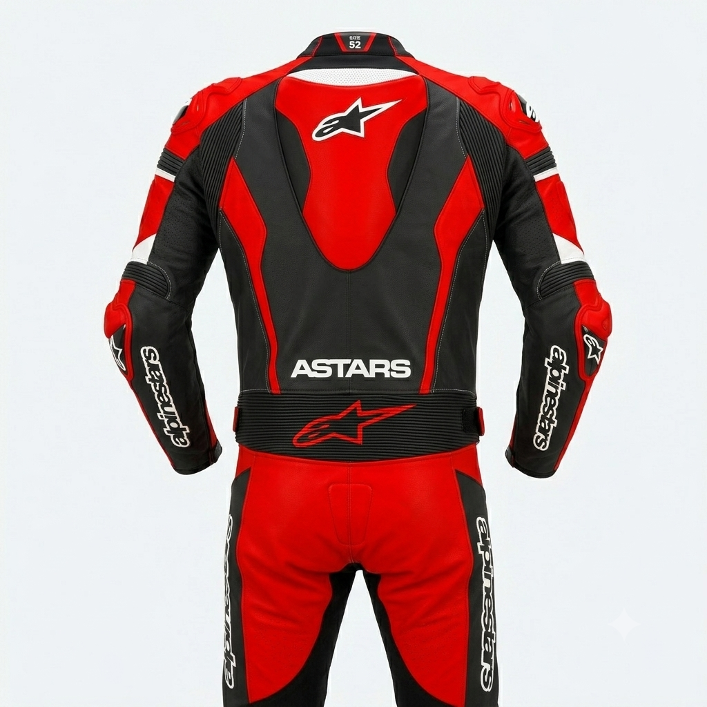 Full Body Cowhide Leather Racing Suit – Motorcycle Track Suit