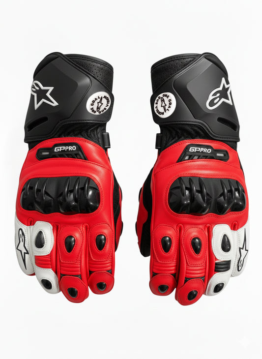 Premium Leather Motorcycle Racing Gloves