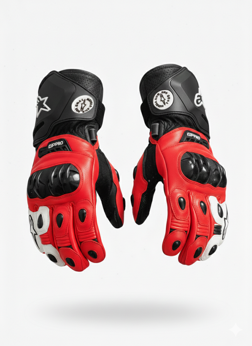 Premium Leather Motorcycle Racing Gloves