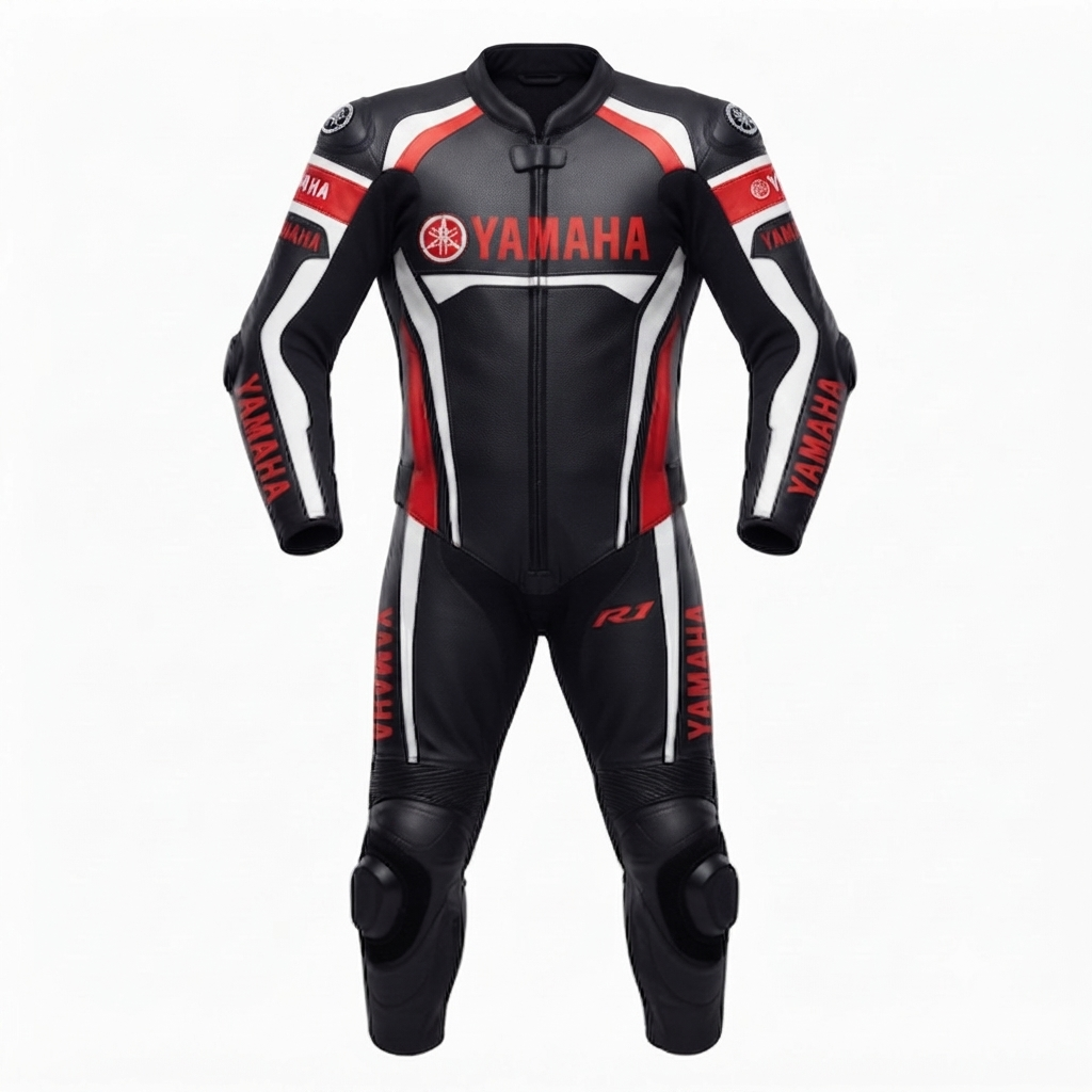 Full Body Cowhide Leather Racing Suit – Motorcycle Track Suit