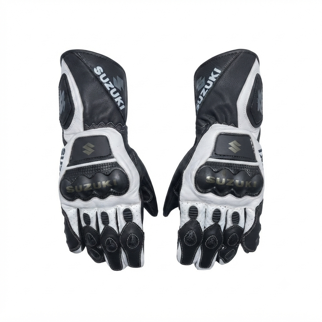 Motorcycle Racing Gloves – Durable Leather Protective Gloves