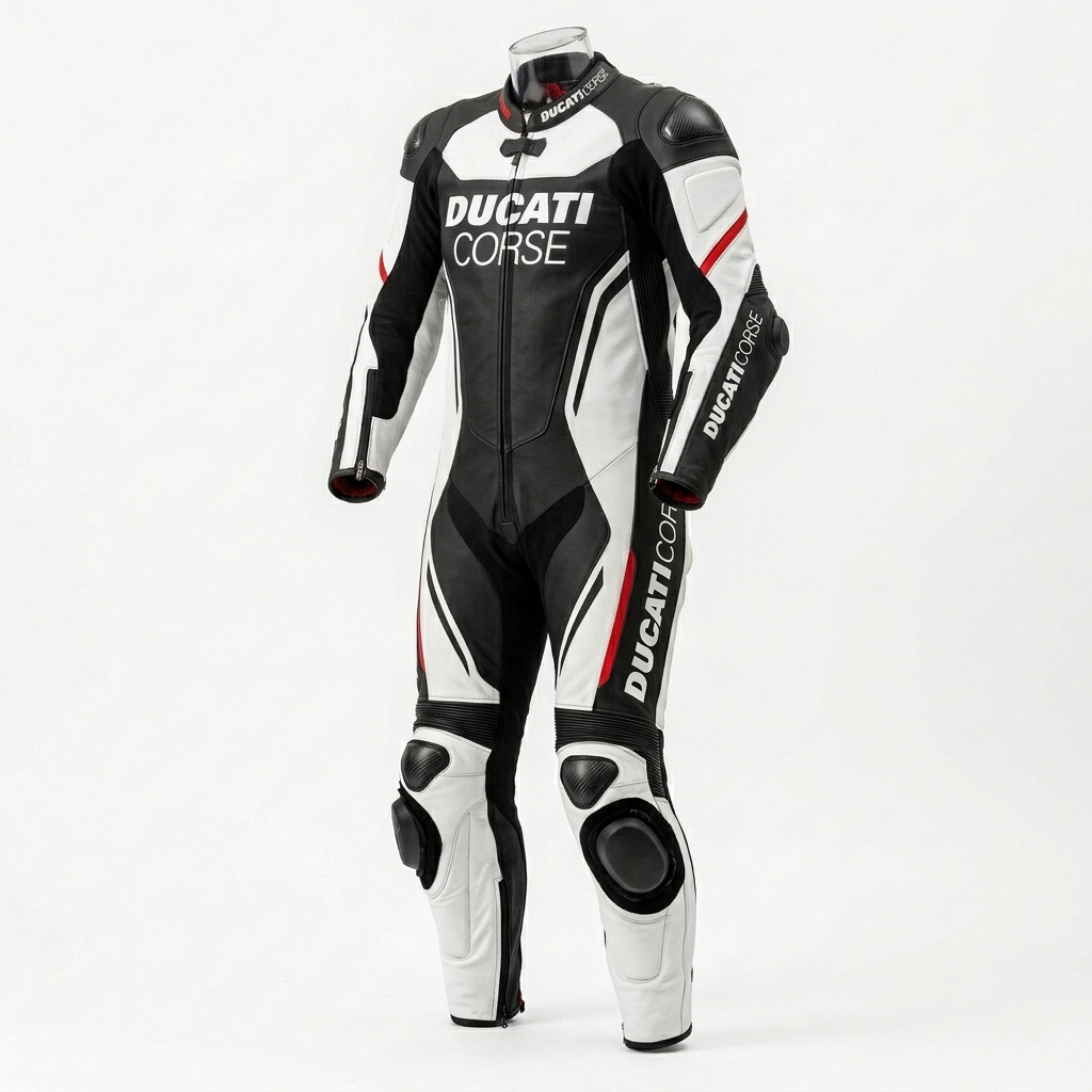 1.3mm Cowhide Leather Motorcycle Racing Suit – CE Armor