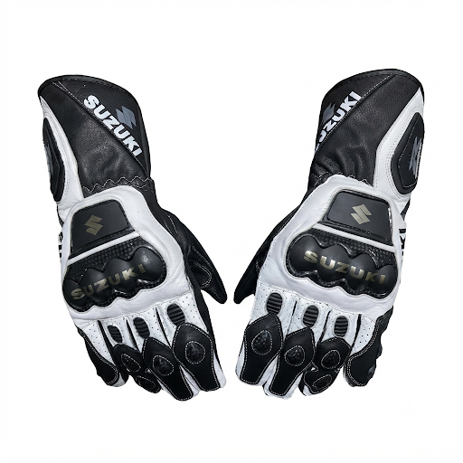 Motorcycle Racing Gloves – Durable Leather Protective Gloves