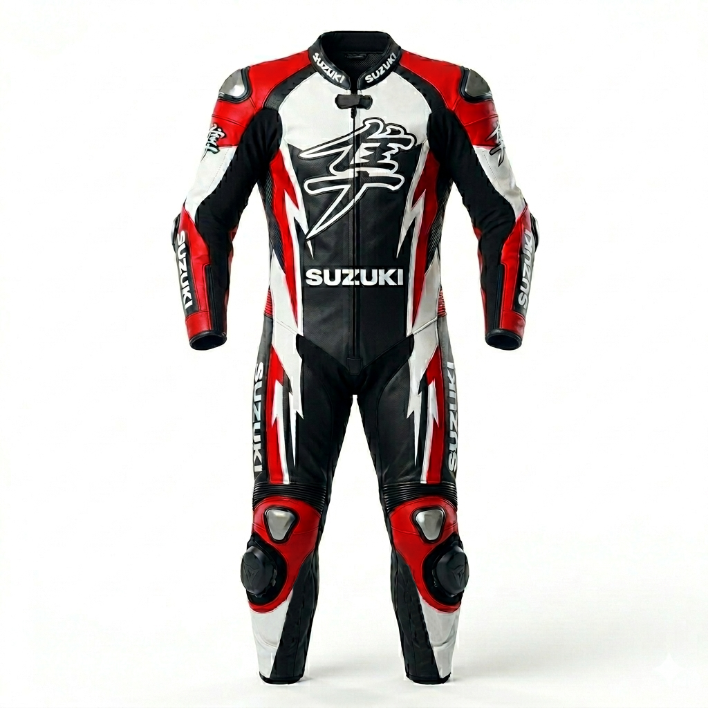 Professional Motorcycle Leather Racing Suit – CE Approved Armor