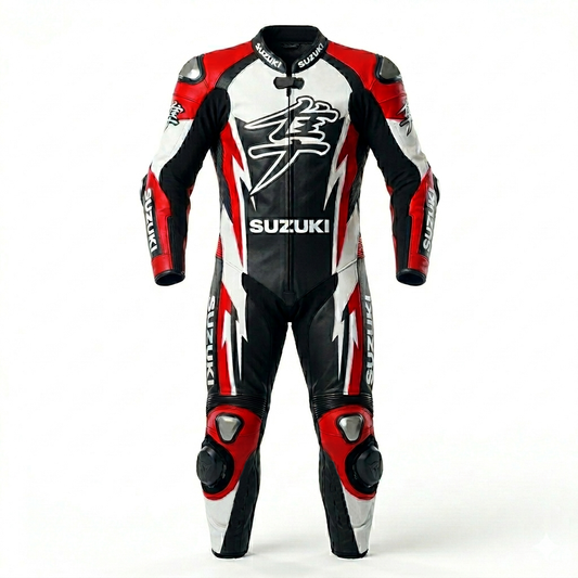 Professional Motorcycle Leather Racing Suit – CE Approved Armor