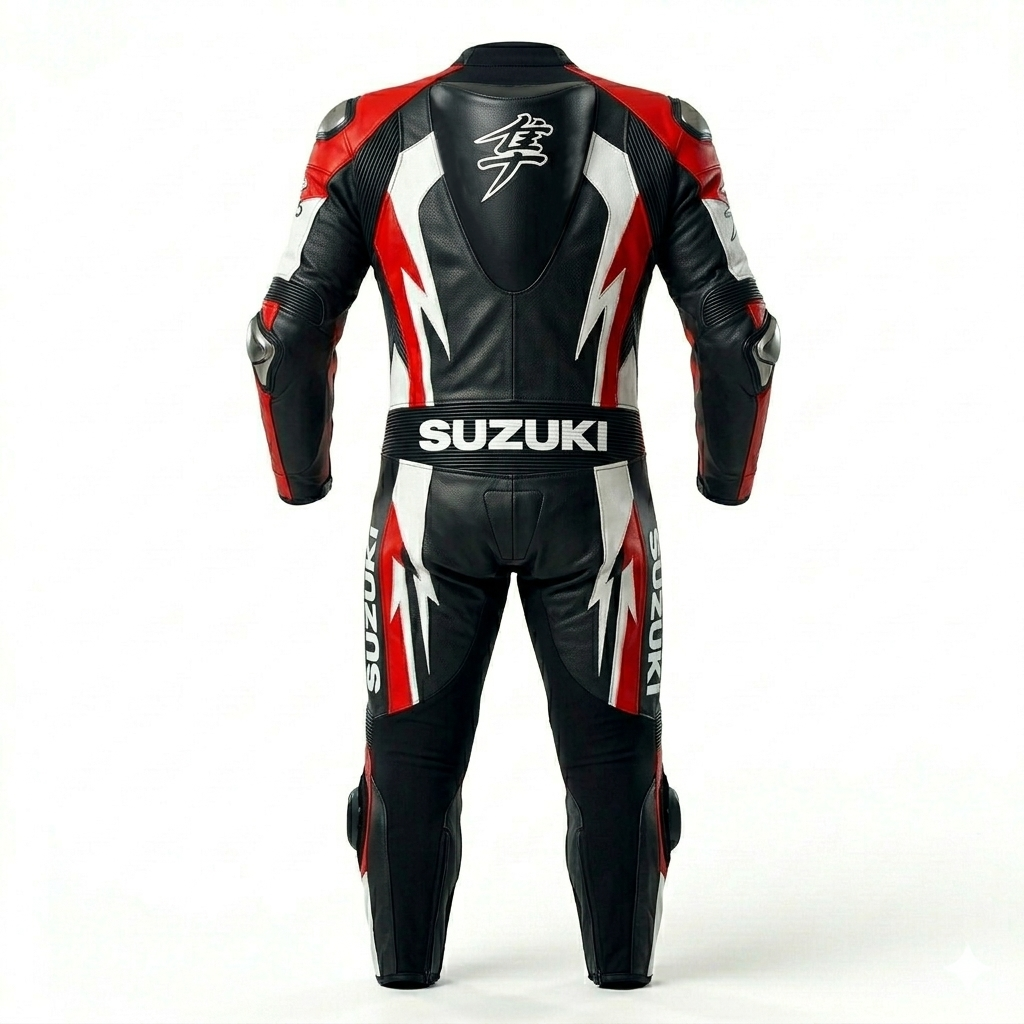 Professional Motorcycle Leather Racing Suit – CE Approved Armor