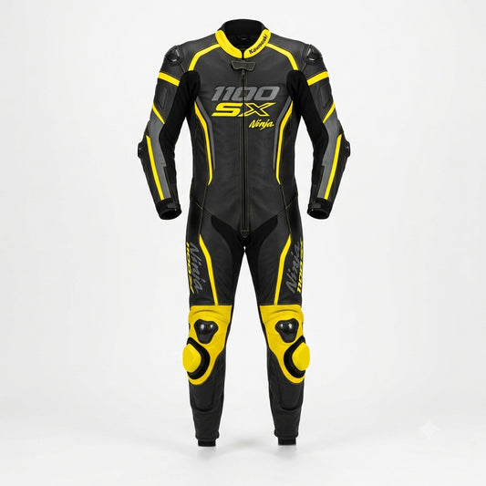 1.3mm Cowhide Leather Motorcycle Racing Suit – CE Armor