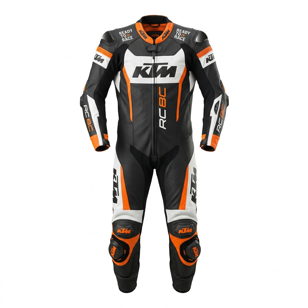Professional Motorcycle Leather Racing Suit – CE Approved Armor