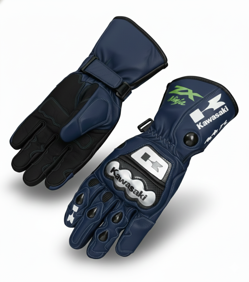 Motorcycle Leather Racing Gloves – Protective Riding Gloves