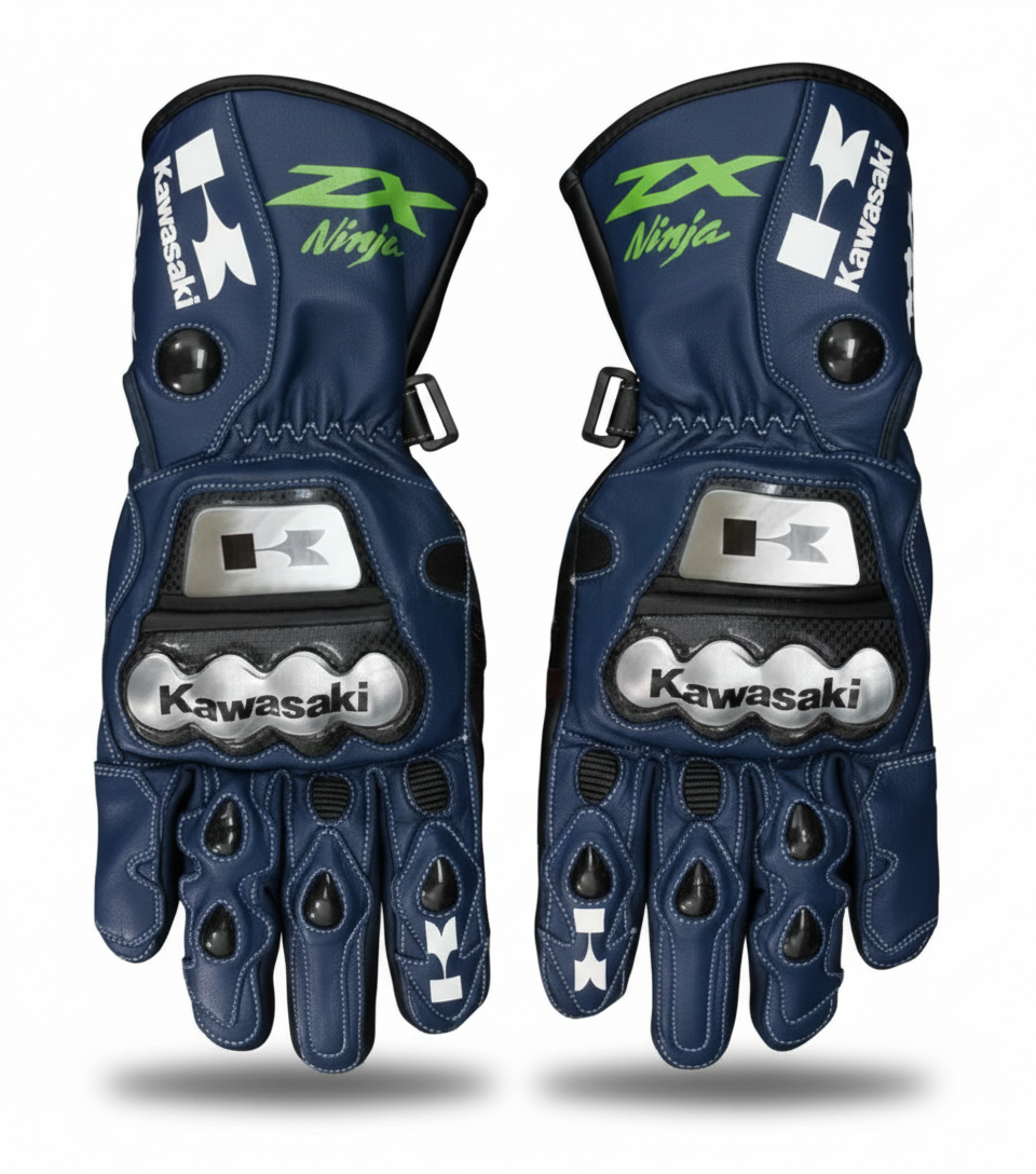 Motorcycle Leather Racing Gloves – Protective Riding Gloves