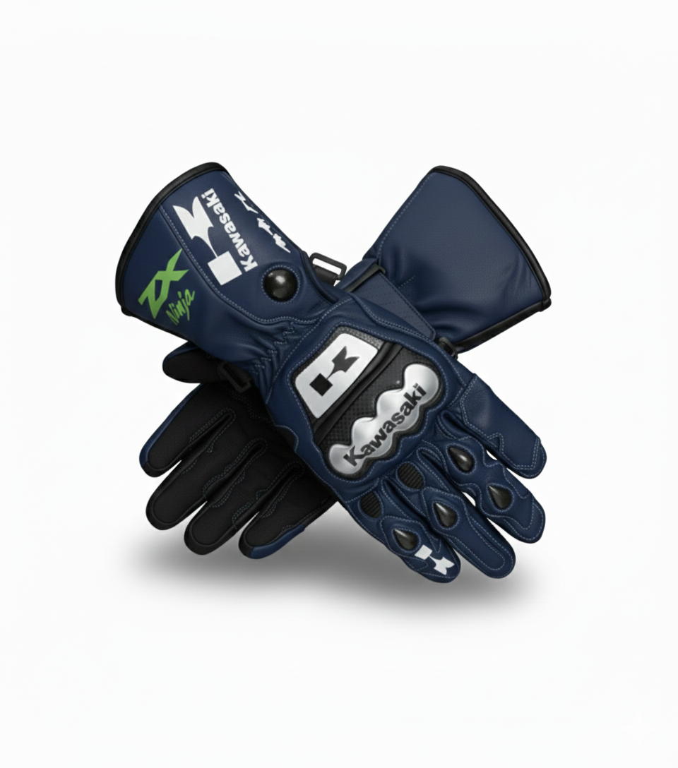 Motorcycle Leather Racing Gloves – Protective Riding Gloves