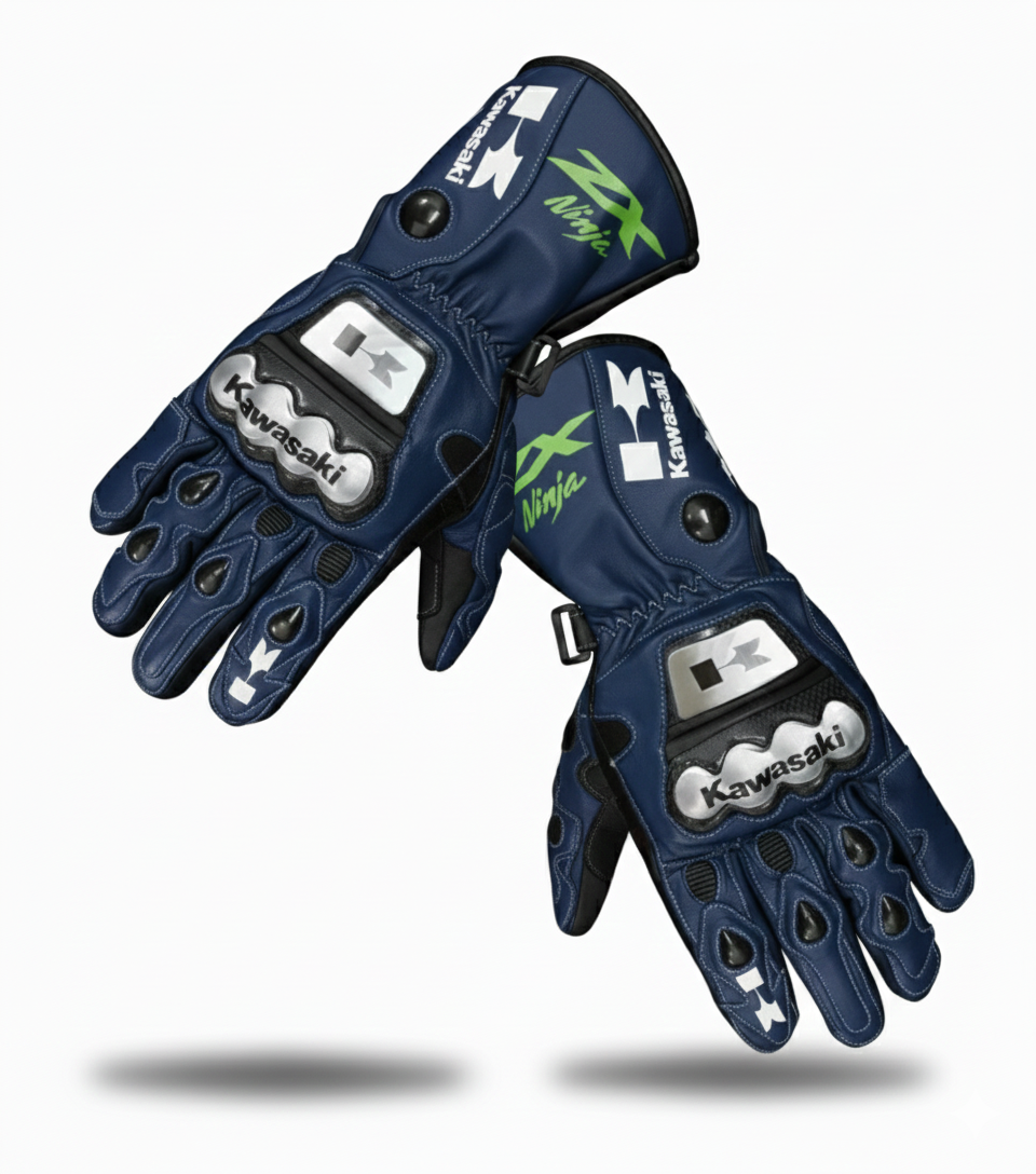 Motorcycle Leather Racing Gloves – Protective Riding Gloves